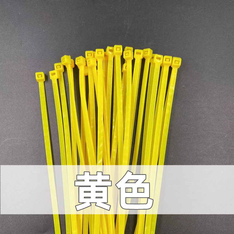 Auto-bloqueo de color nylon cable corbata grande al por mayor tamaño pequeño bolsas de color de plástico fuerte cable rojo lazo mixto