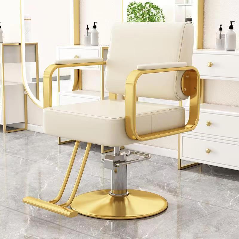 Peluquería Silla de pelo salón especial de corte de pelo taburete de alto grado teñido caliente asiento de elevación silla giratoria de pelo al por mayor