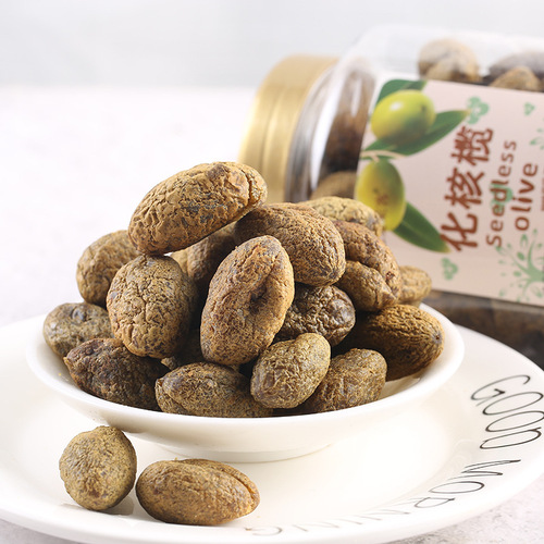 Hong Kong Golden Crown Ai Laike's cored olives 190g seedless licorice olives dried fruits candied fruits canned snacks