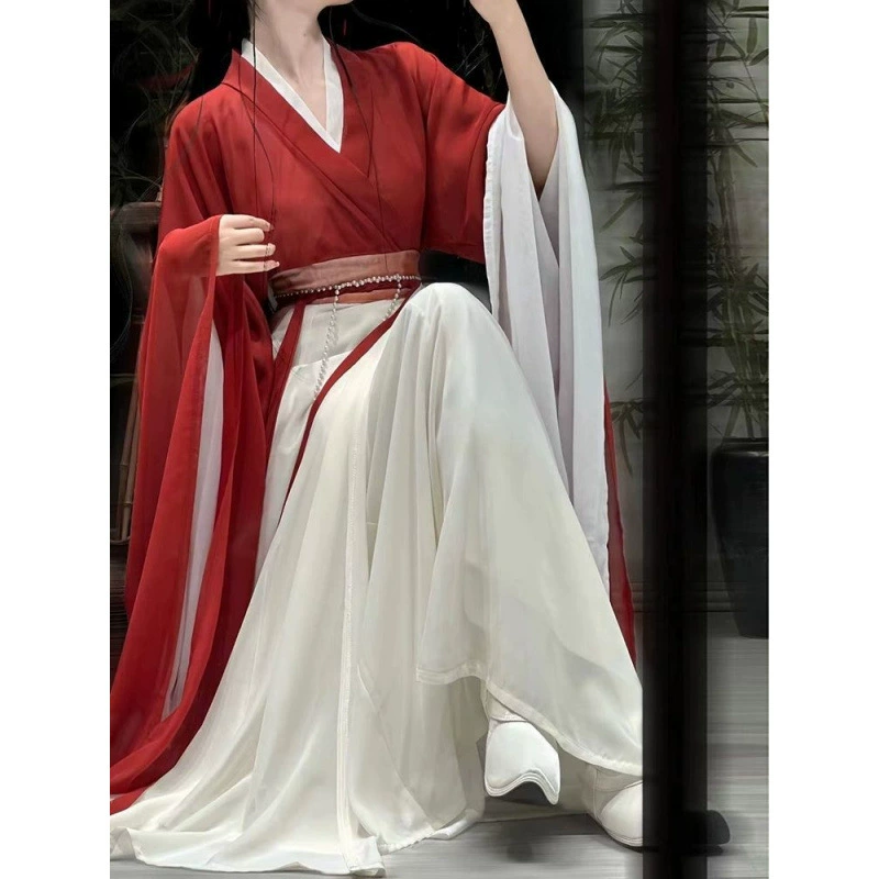Brace for students, suit, set, Hanfu, Chinese style