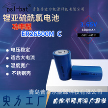 C型ER26500M 6.5Ah智能水表燃氣表流量計PLC物聯網3.6V防水鋰電池