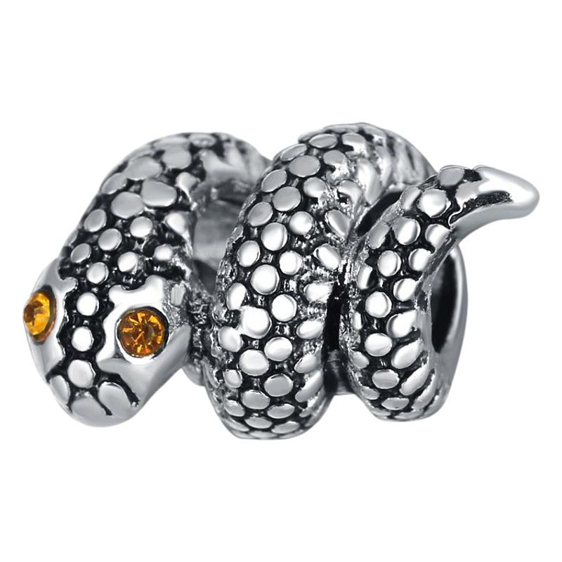 2024 nueva pulsera animal de aleación perlas sueltas vintage accesorios de joyería en forma de serpiente tejida a mano material de pulsera de estilo étnico