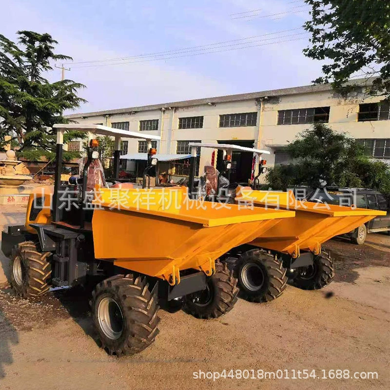 Малый самосвал, строительный самосвал с опрокидывающимся кузовом, дизельный самосвал для строительных и транспортных работ.