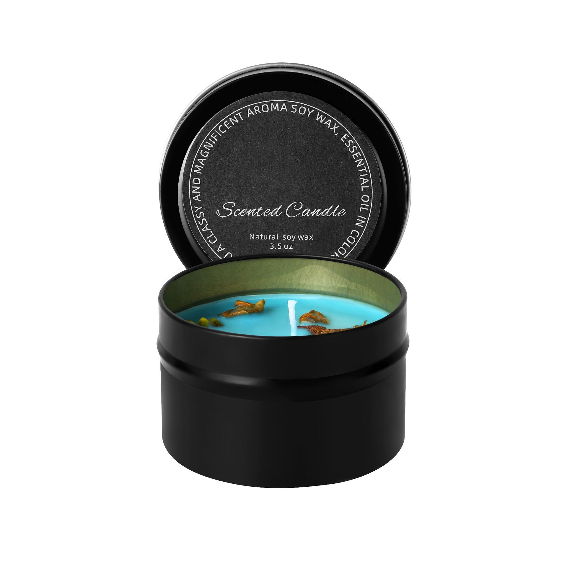 Energía de cristal de banano de hierro negro Yilan flores secas de banano de cera de flores para dormir en el hogar velas de fragancia de dormitorio