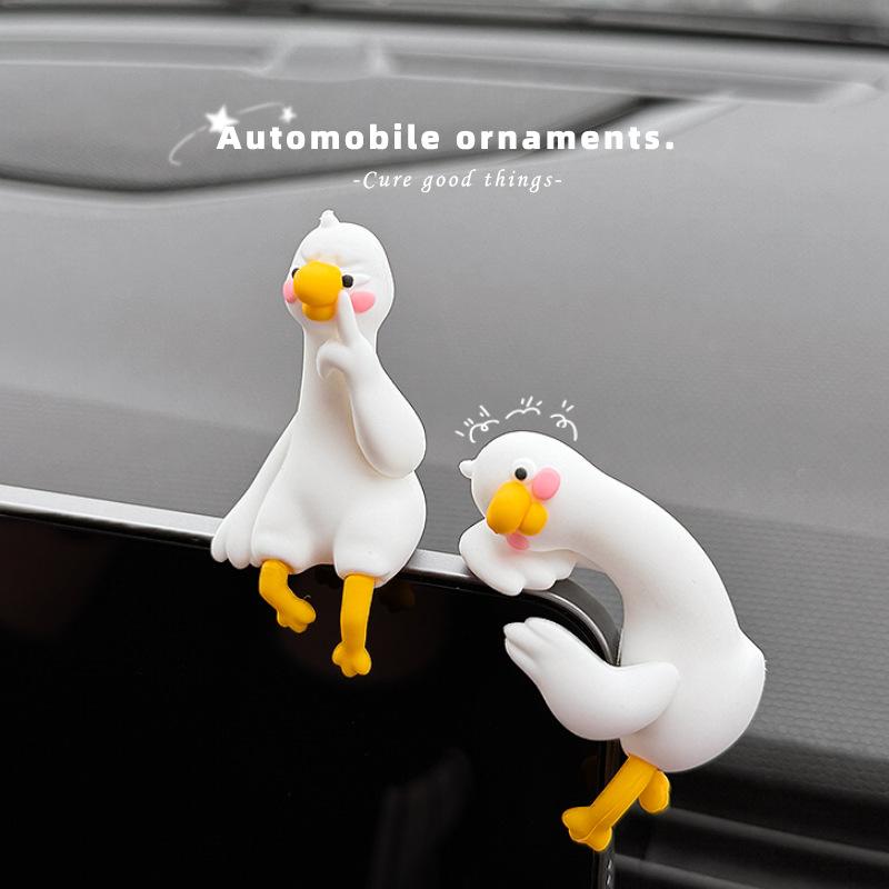 2026 New Cute Grapefruit Duck Car Ornament for Dashboard Decoration in the Car