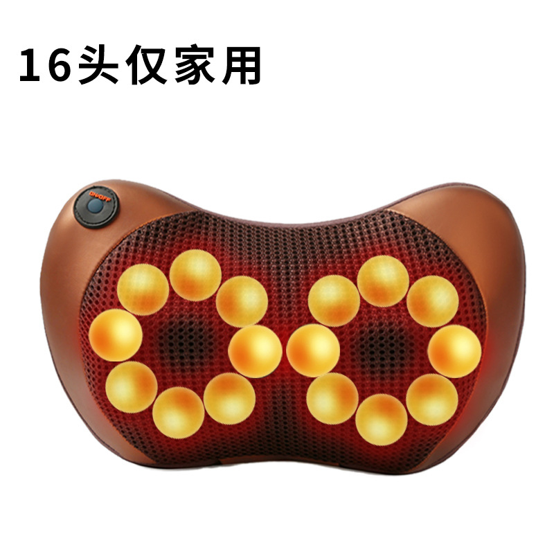 Comercio exterior multifuncional eléctrico columna cervical masaje almohada hombro cuello cintura hogar cuello coche de doble uso transfronterizo amasado masajeador