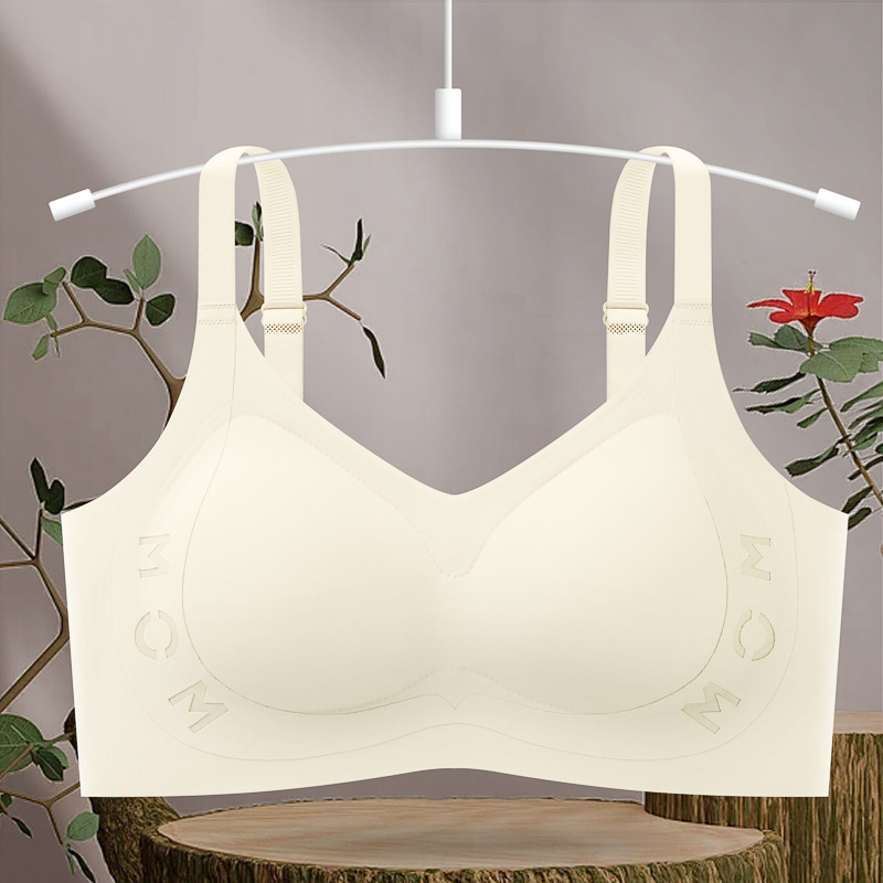 Ropa interior de espalda hermosa sin costuras, sujetador anti-caída de soporte suave, sujetador anti-caída sin anillo de acero, sujetador trasero de tres pechos