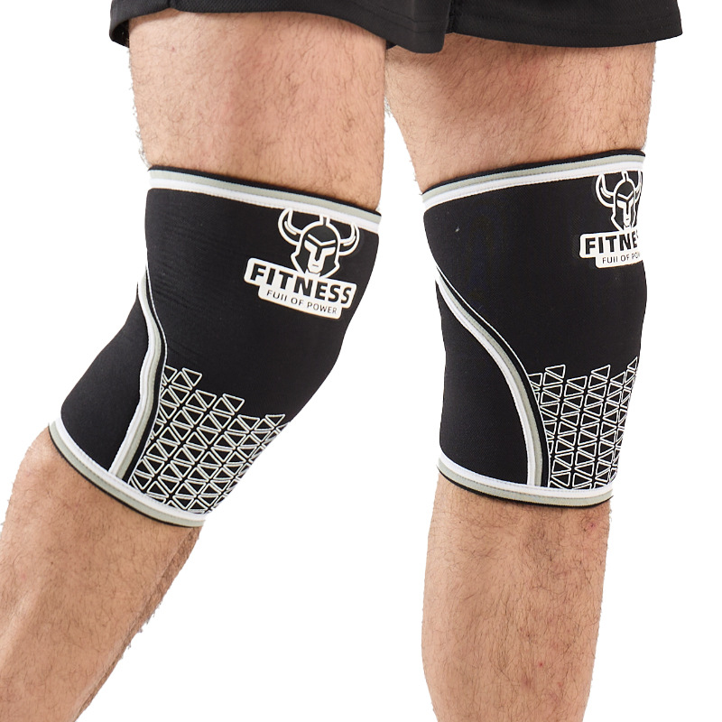 Ginocchiere da fitness per sport e squat all'aperto, materiale rinforzato per immersioni, spessore 7 mm, sollevamento pesi_voghion.com