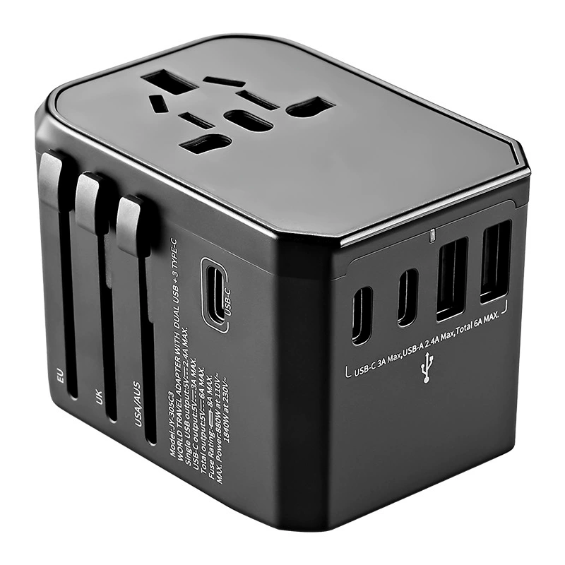 Универсальный адаптер питания 305C3 для зарядных устройств, 2A3C, с переходниками для британских, американских, австралийских и европейских розеток