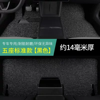 Mona M03 Car G6 Floor Mats – Modelə uyğun ayaqaltı - xpeng-g3-passenger-slide-rail-without-steps-standard-five-seater-black-about-14-mm-thick