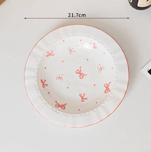 Tazón de cerámica de alto valor ins personalizado plato de arroz de color bajo vidriado tazón de sopa plato de pescado plato juego de vajilla de cerámica image 19