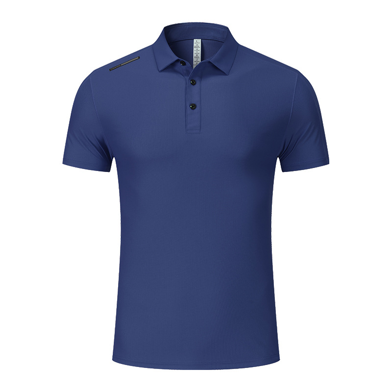 Ropa de hombre de lujo ligero, ropa de trabajo de alta gama, camiseta de solapa, camiseta de polo de secado rápido deportivo de manga corta para hombre, personalización