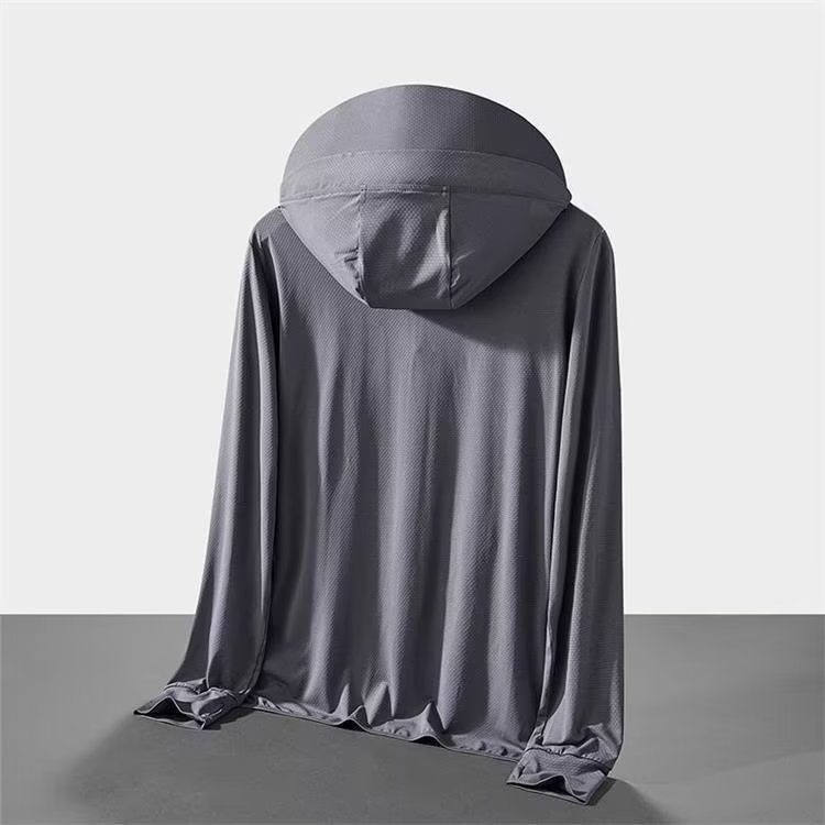 アイスシルク日焼け止め服メンズ 2025 夏の新抗 UV 超薄型通気性日焼け止め服屋外釣りジャケット|undefined