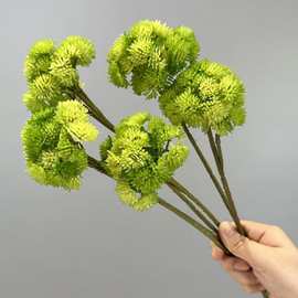 软胶米仔果仿真花厂家 绣球果假花手感多肉植物软装花艺软胶花菜