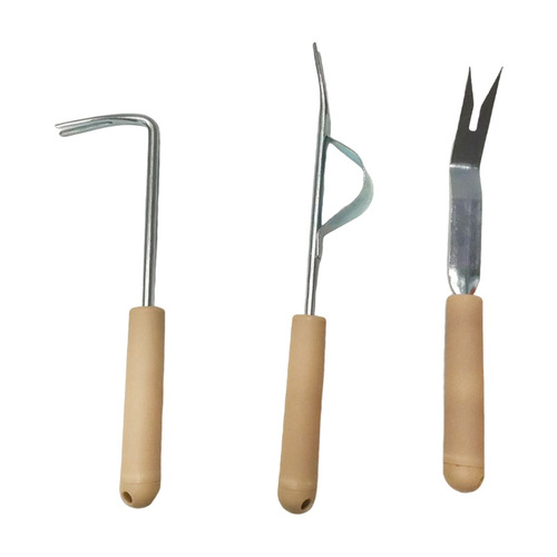 Stainless steel garden weeding tool, weed puller, wild vegetable picker, soil loosener, garden trowel, grass hook, weeding tool