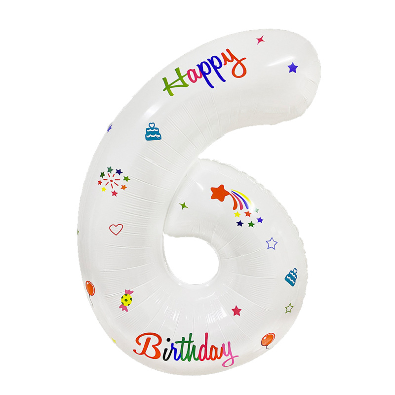 32 pulgadas estadounidenses perladas BABY impresión de crema de globo de película de aluminio digital delgado color jalea de globo digital image 182