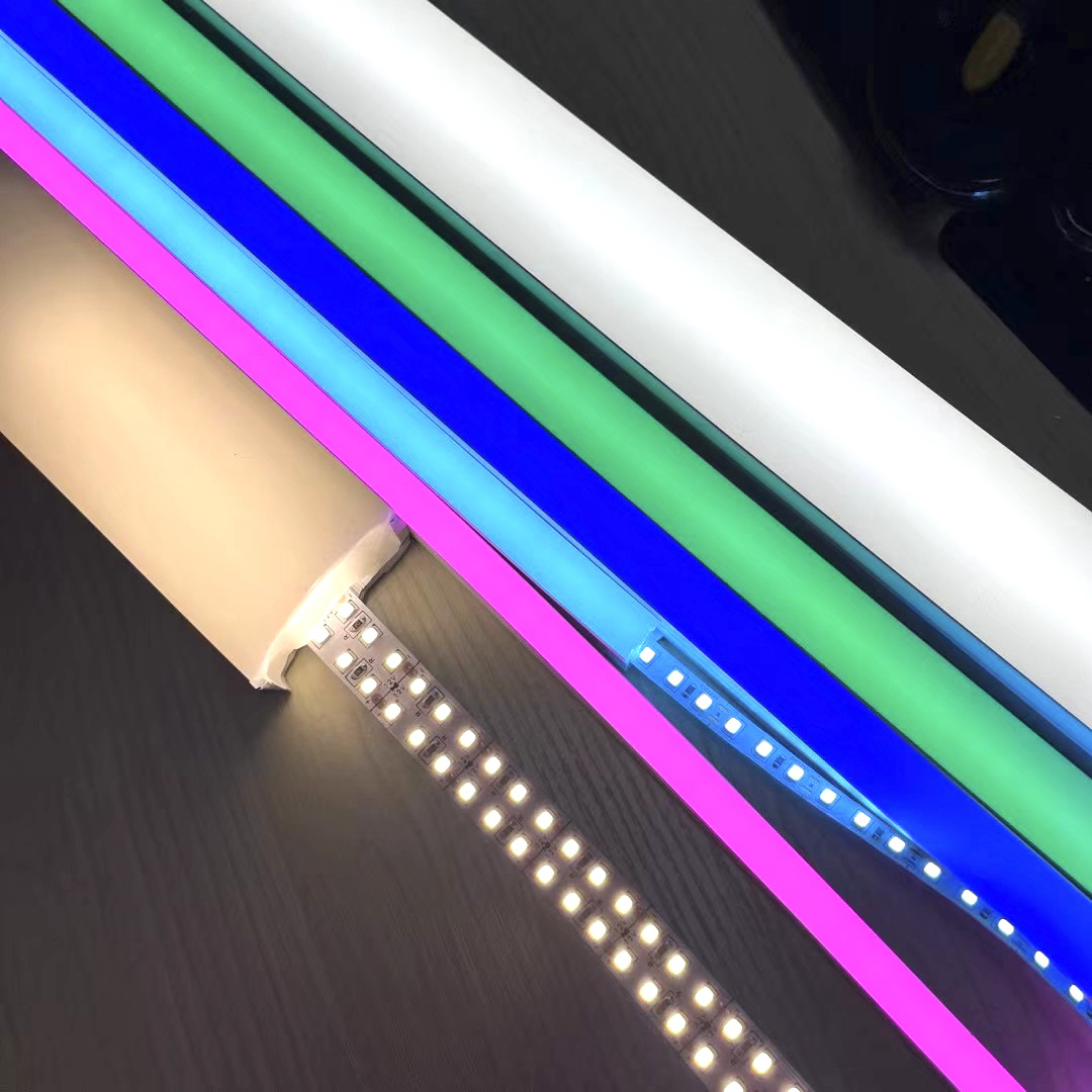LED硅胶灯带幻彩RGB线条嵌入式防水可弯曲线形灯明装柔性软胶灯条