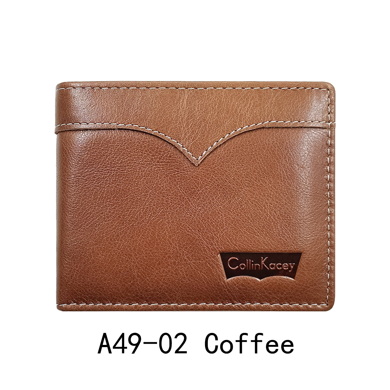 Nueva Cartera de piel de vaca de los hombres de la bolsa de identificación ocasional de la moda corto de plata bolsa de negocios multi-tarjeta de la cartera de fábrica al por mayor