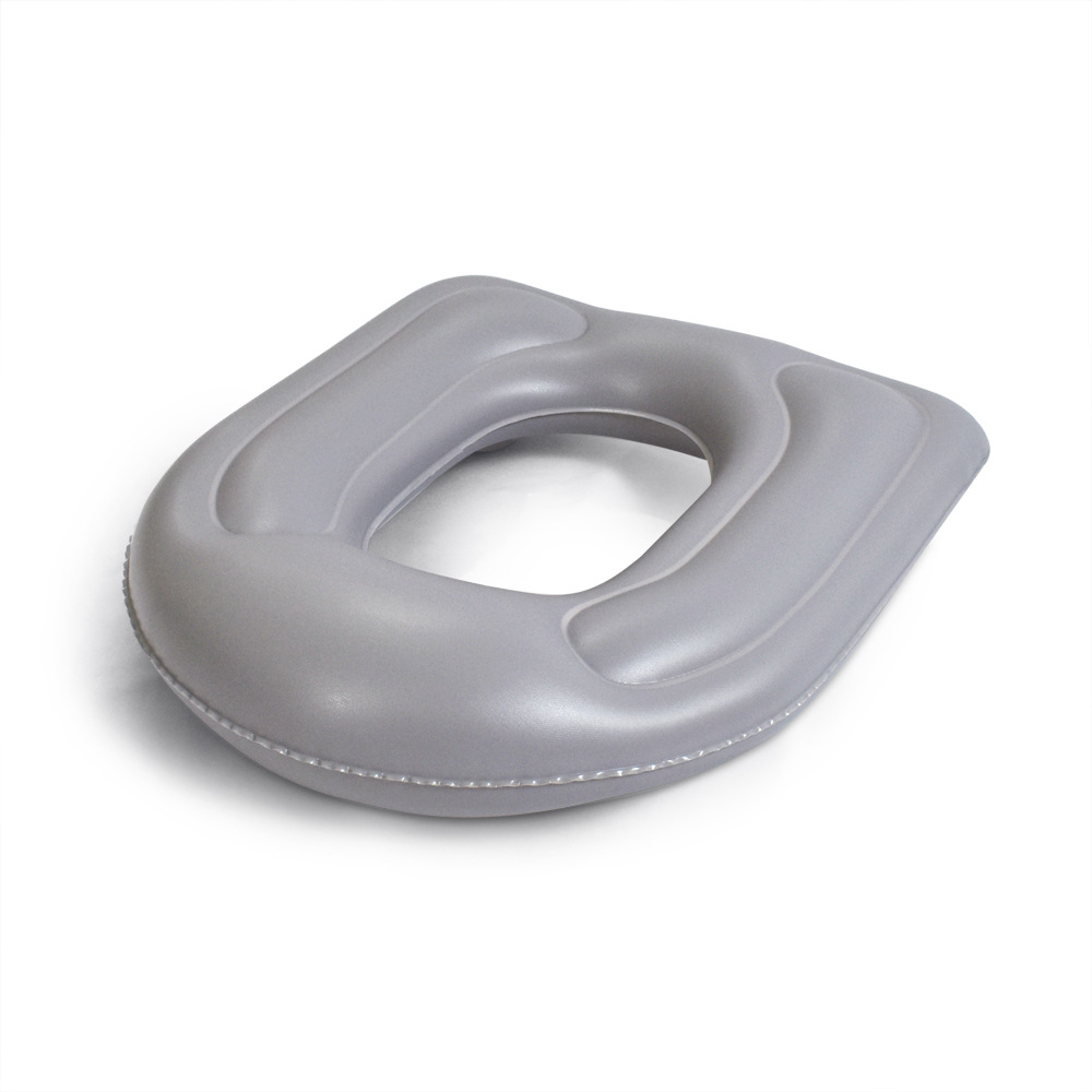 Cojín de inodoro de soplado de PVC inflable al por mayor Cojín de asiento de acné antipresión Cojín de inodoro de ventosa inflable