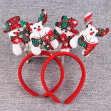 Рождественский ободок для пожилых людей, аксессуар для волос