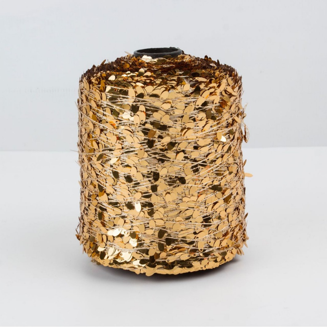 厂家直销金色珠片水滴片珠片纱时尚亮片珠片纱批发