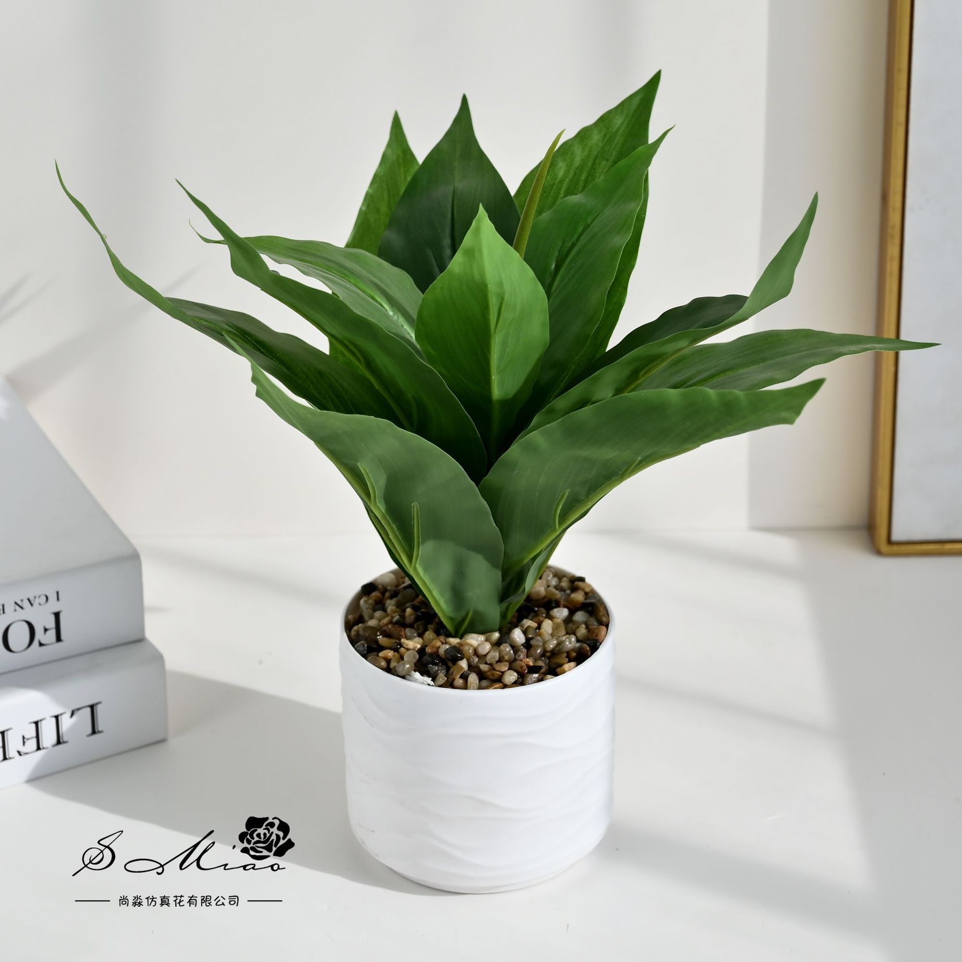Simulación de plantas verdes en maceta creativa interior artificial imitación de plantas verdes props fotográficos decoración creativa de escritorio sala de estar