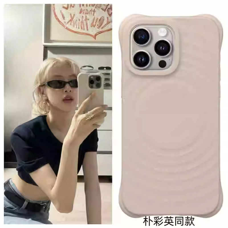 CASE联名新款柔雾紫波漾液态硅胶保护壳适用于iPhone16promax手机|undefined