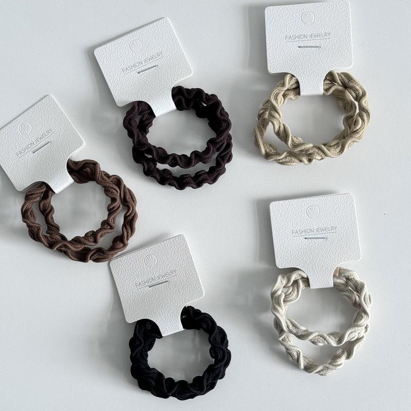 Highly elastic and durable rubber bands for tying hair, simple and elegant, do not damage hair, suitable for tying bun hairstyles Highly elastic and durable rubber bands for tying hair, simple and elegant, do not damage hair, suitable for tying bun hairstyles