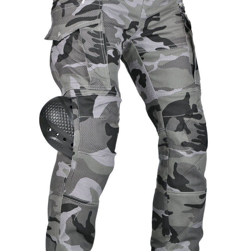 VOLERO motocicleta anti-caída pantalones de los hombres sueltos todo partido multi-Bolsa de camuflaje pantalones casuales pantalones de montar en motocicleta