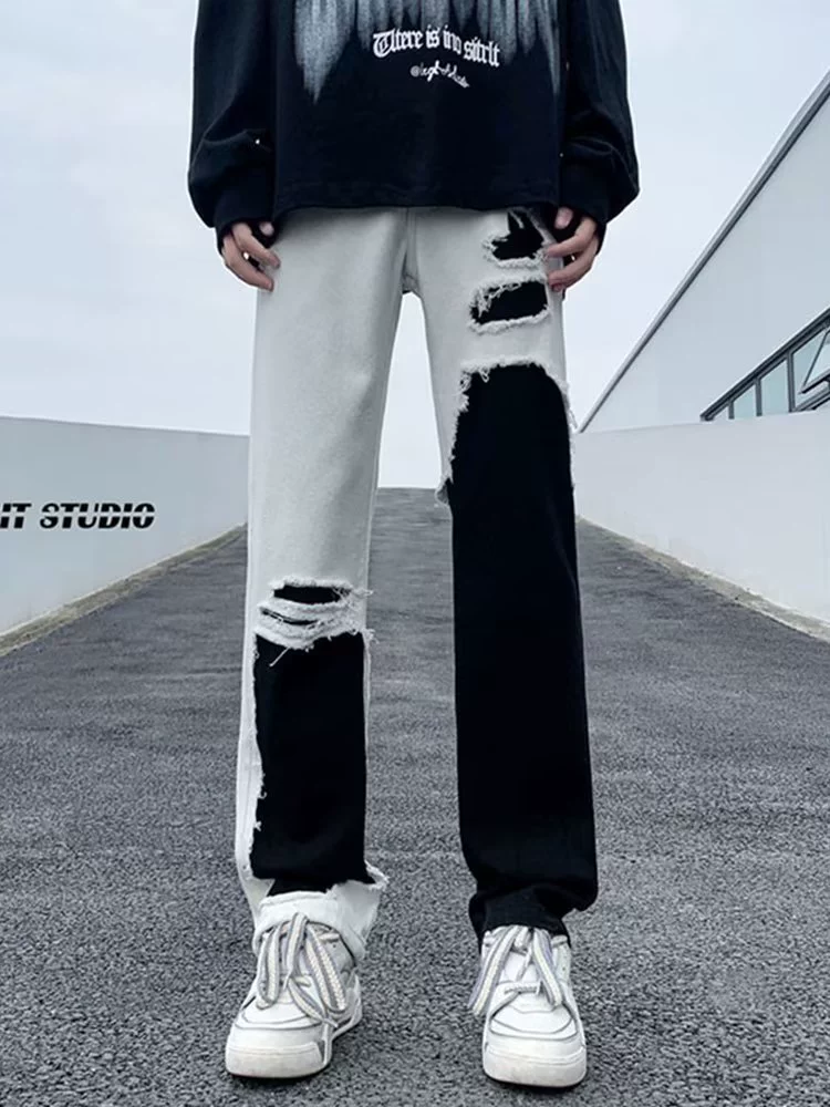 Джинсы, дизайнерские повседневные брюки, Slim fit, американский стиль, тренд сезона