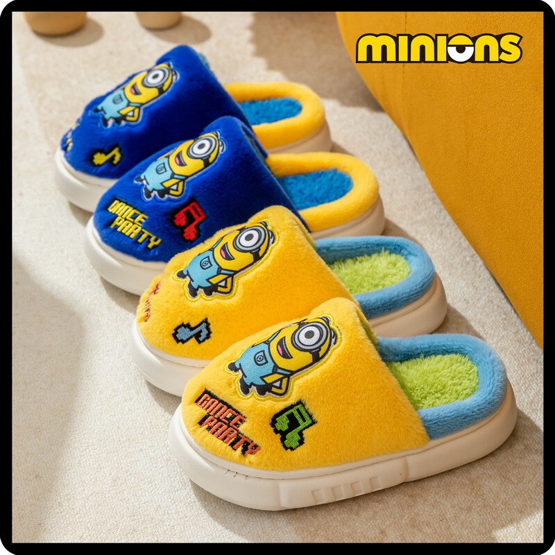 A generation of wholesale genuine goods Minions children's cotton slippers cartoon children's home warm winter boy slippers A generation of wholesale genuine goods Minions children's cotton slippers cartoon children's home warm winter boy slippers