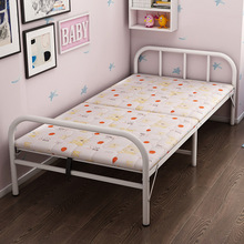 折叠床单人床简易床木板床办公室午休便携陪护床家用床出租房木头