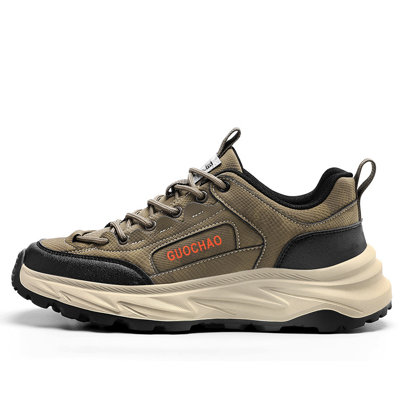 2024 nuevos zapatos de hombre ultra delgados de piel gruesa confortable coreano zapatos deportivos casuales al aire libre zapatos de montaña