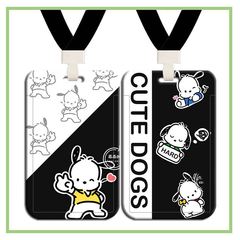 Pacha Dog Card Holder, Student Meal Card, Water Card, Subway Access Keychain, Lanyard, Necklace, Cartoon Hard Shell