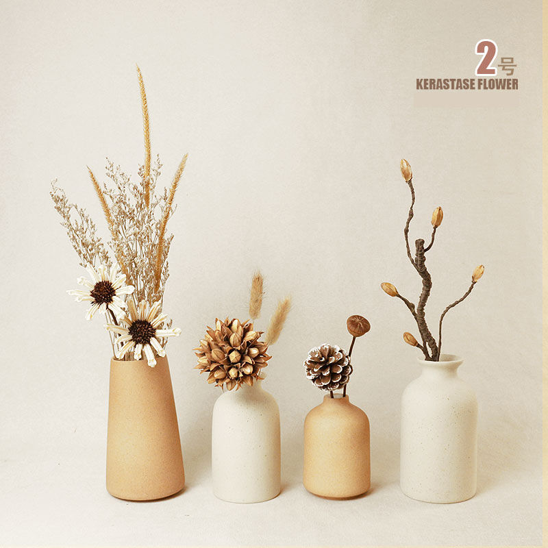 [conjunto de 4 piezas] decoraciones de estilo retro silencioso flores secas de paquete suave flores flores