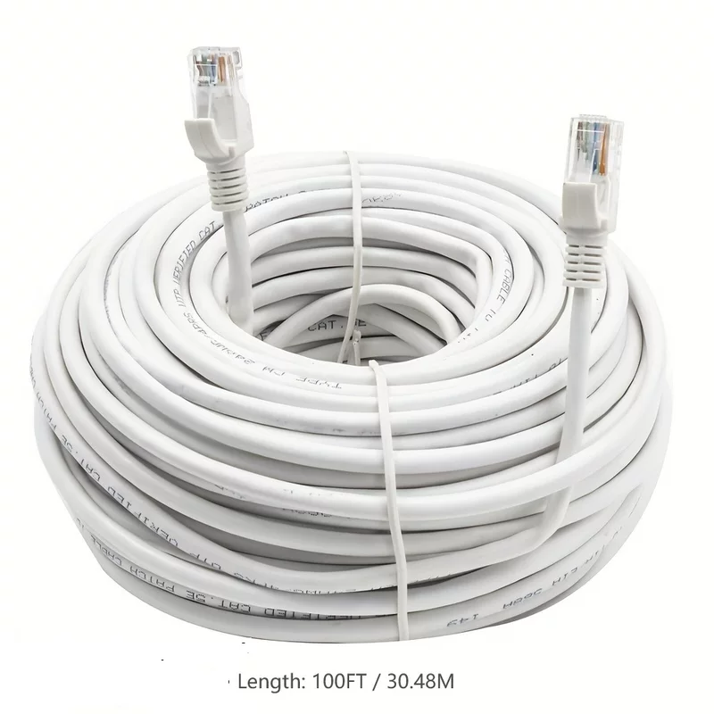 Кабель Ethernet Cat5e 60/100 футов, патч-кабель Cat5e, белый
