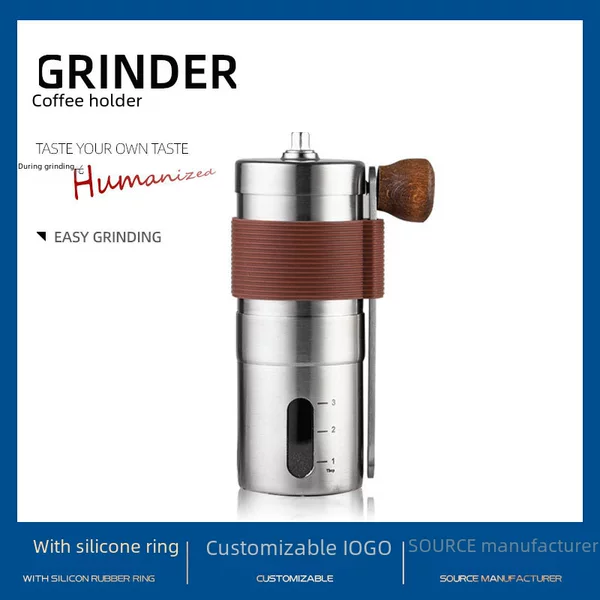 Upgraded new portable hand coffee machine 304 stainless steel grinder manual grinder cross-border supply