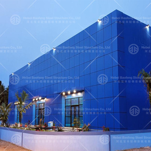 Export Steel Structure Warehouse Production Beautiful Appearance Reasonable Internal Layout Stable Frame Steel Structure Workshop