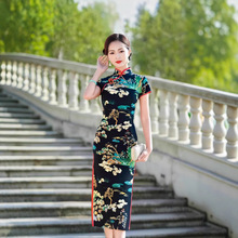 国风旗袍新款2025女夏季时尚大气修身显瘦连衣裙新中式气质旗袍裙
