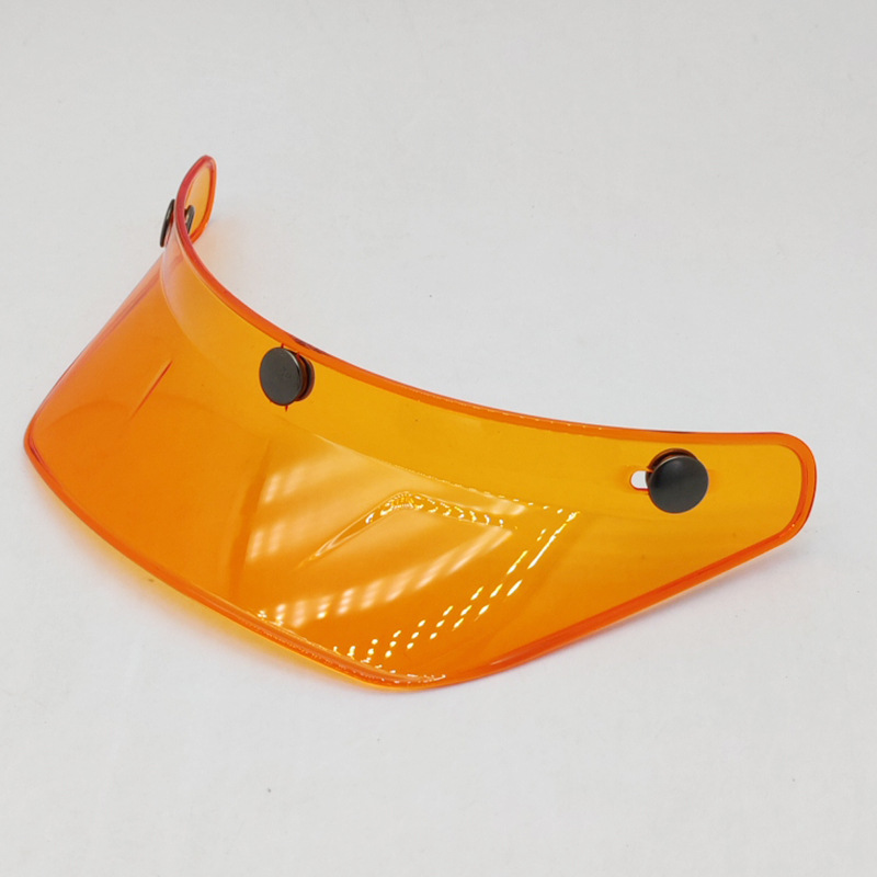 Retro Helmet-Specific Visor for Motorcycles, Three-Buckle Style, Universal Sunshade Accessory for 3/4 Helmets