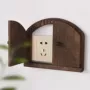木质家用保护插座开关