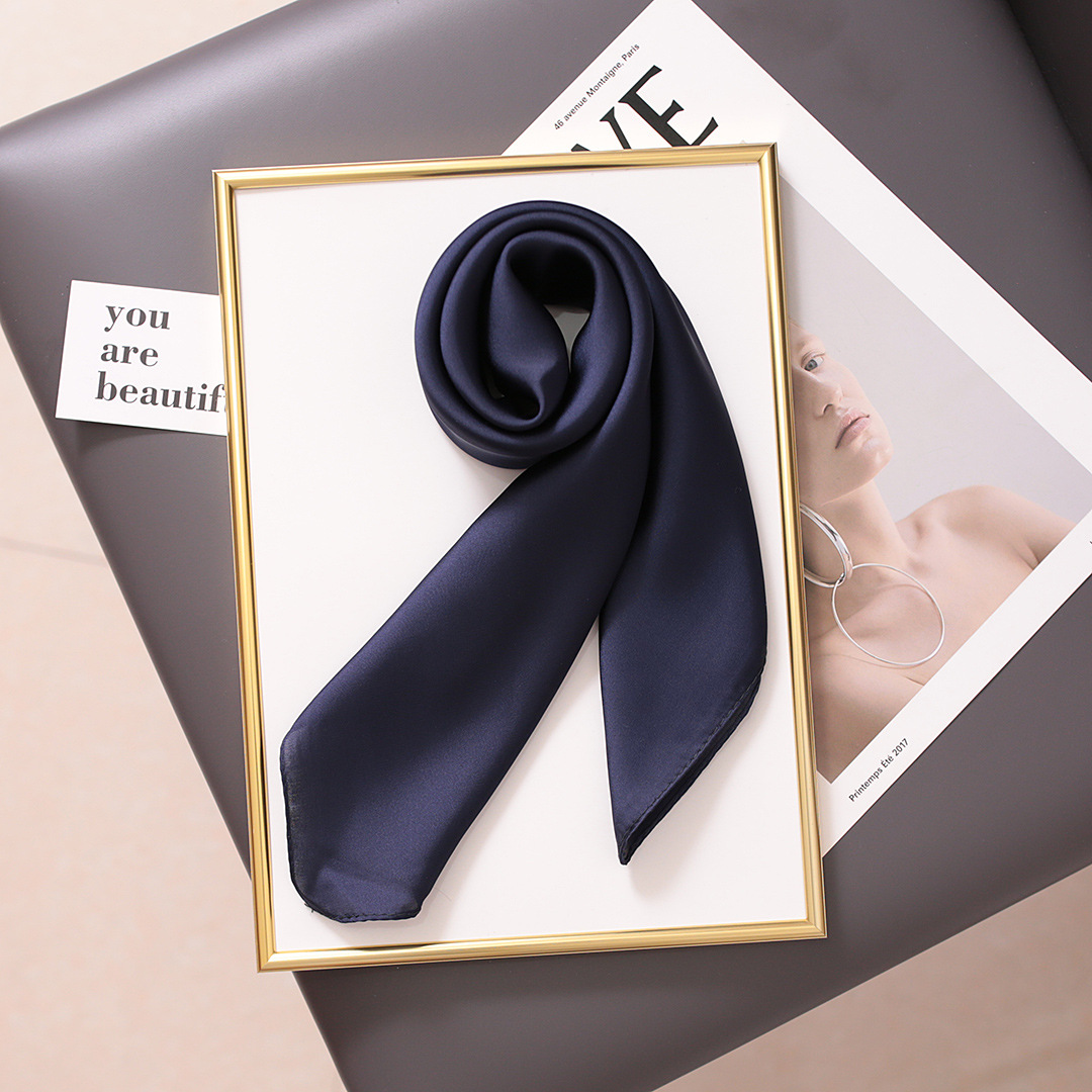 Small Square Scarf For Women, Versatile Professional Neck Wrap_voghion.com