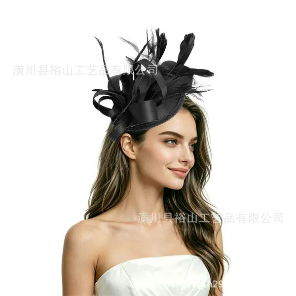 Cross-border bestseller: Elegant European and American style vintage court headwear, headpiece for horse racing festivals, banquet headpiece, party hat, hair accessory
