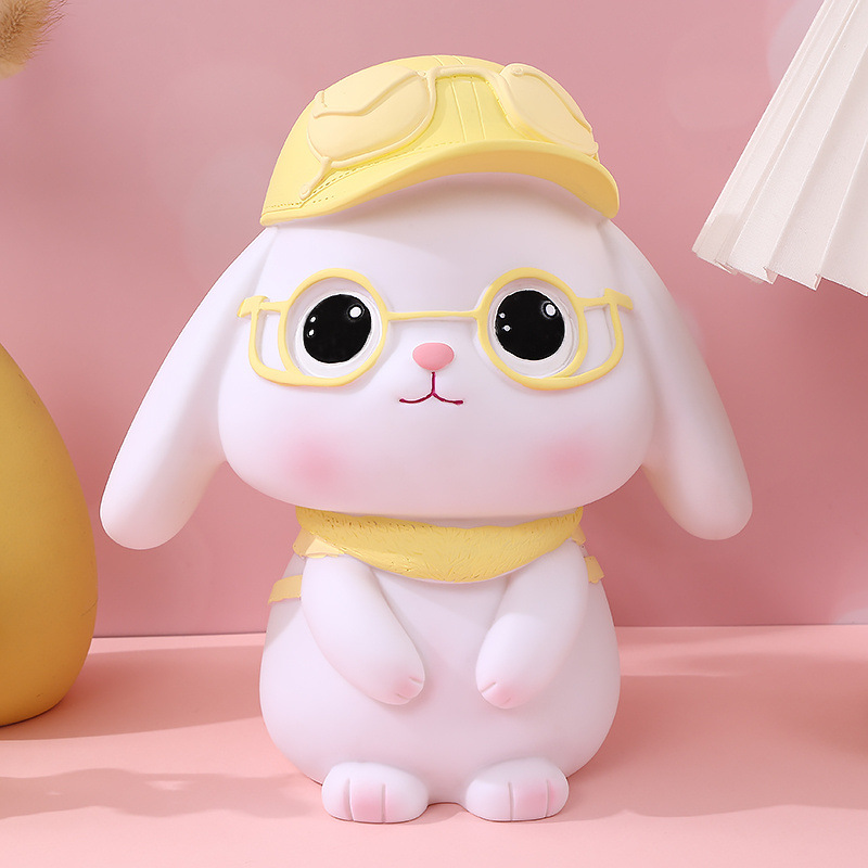 Transfronterizo Venta caliente conejo alcancía creativo lindo gran alcancía de vinilo alcancía niñas Día DE LOS NIÑOS regalo