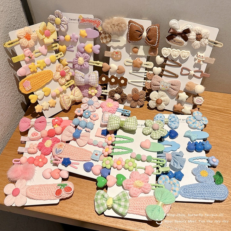 Peel de peluche para niños BB clip clip de peluche clip lateral para niñas lindas niñas toque de pelo para bebés