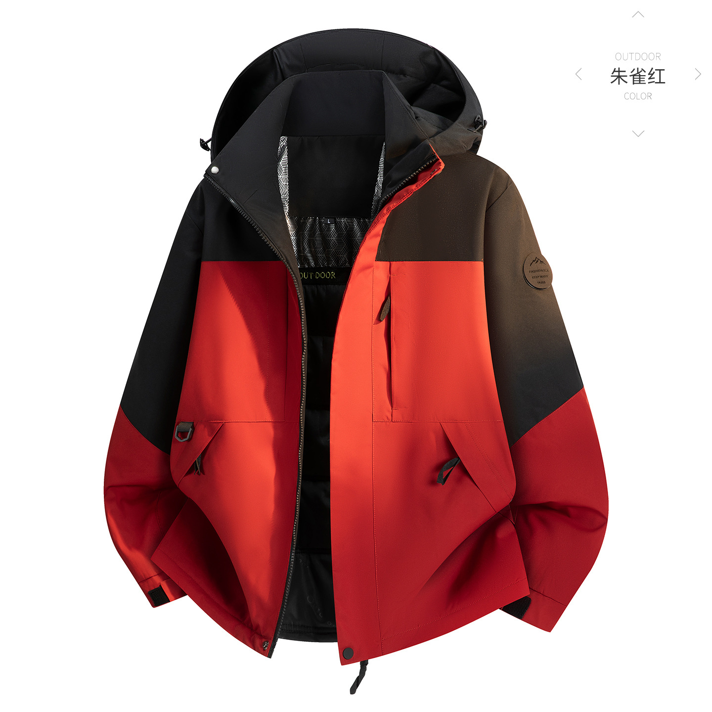 Popular, thickened, and fleece-lined windproof and waterproof jacket for men, available as a couple's set; men's cotton jacket, windproof and waterproof outerwear, suitable for sports, cold weather, and mountaineering