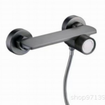 Baño hogar simple traje de ducha dividida pistola de cobre gris ducha baño Baño Booster baño dispositivo