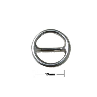 Factory Wholesale Zinc Alloy Japanese Buckle Oval Tent Buckle Luggage Pet Accessories Round Adjustment Buckle Three-Speed Buckle