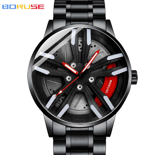 BORUSE fully automatic non-mechanical watch fashionable men's luminous waterproof quartz watch cross-border