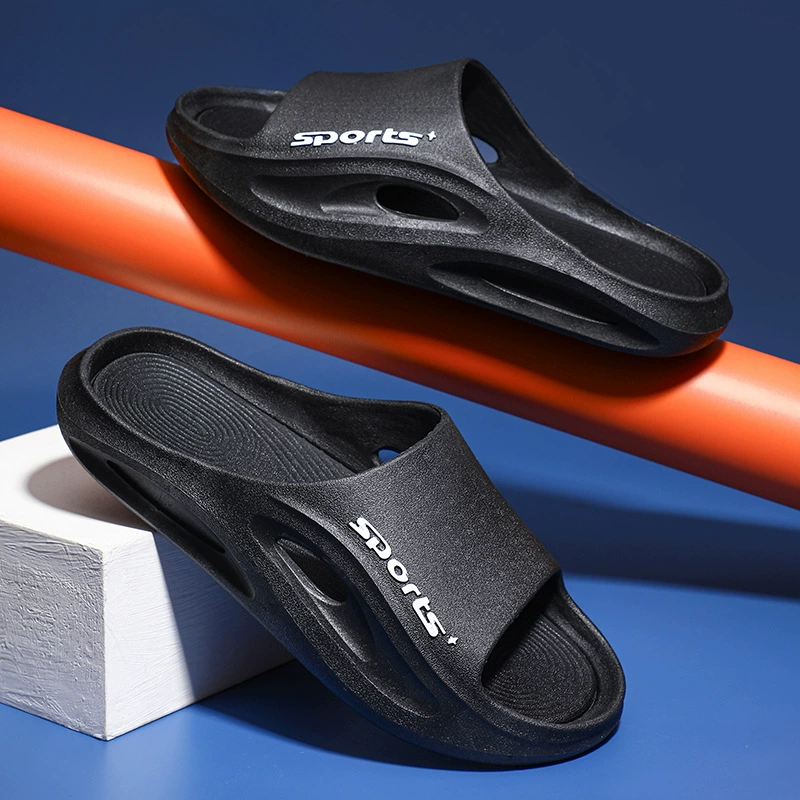 Новые летние мужские тапочки, модные домашние и уличные сандалии на толстой подошве с мягкой амортизацией, оптовые пляжные сандалии, универсальные.